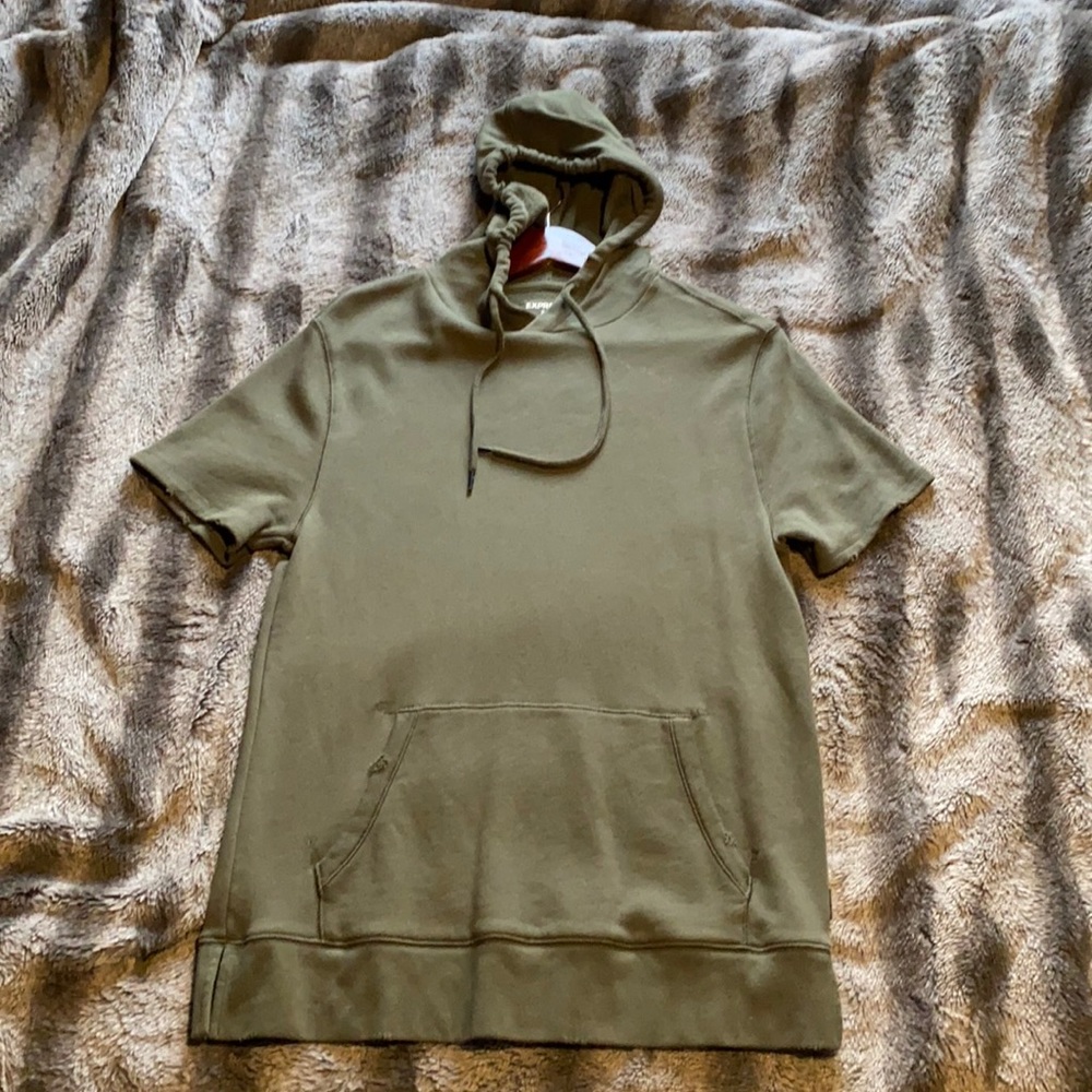 Never worn Express Short sleeve hoodie